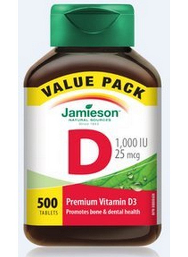 Jamieson Jamieson Vitamin D 1000IU Value Pack, 500 tabs 