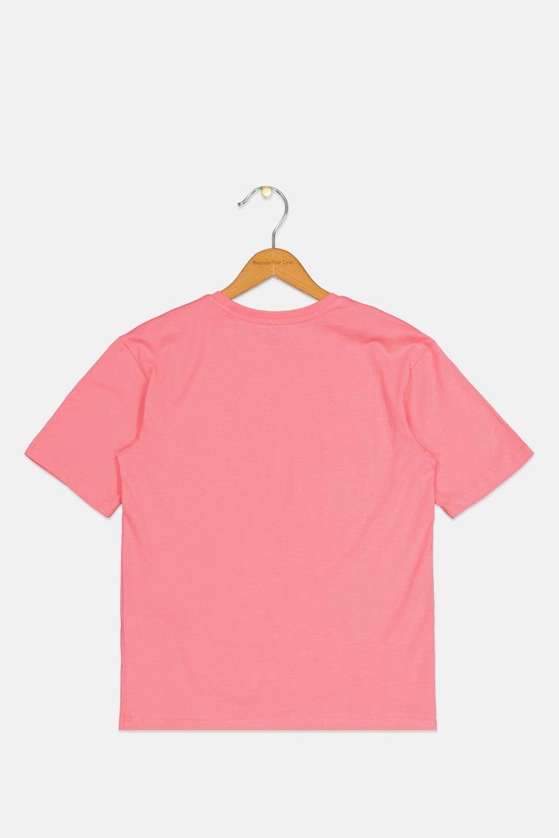 PUMA Kids Girl Sportswear Fit Short Sleeve Outdoor T-Shirt, Pink - Image 2