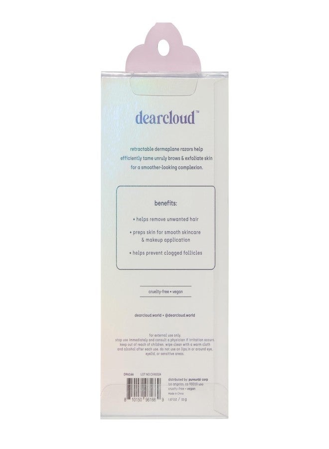 dearcloud Retractable Dermaplane Facial Razor Set - Smooth & Exfoliate Skin (3 pack) - Image 2
