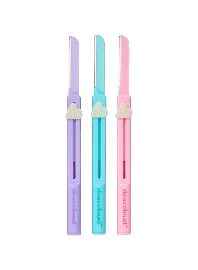 dearcloud Retractable Dermaplane Facial Razor Set - Smooth & Exfoliate Skin (3 pack) - Image 3