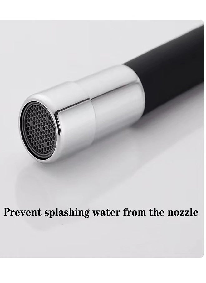 Generic - Faucet Extender Tubes 20cm, 360° Free Rotating Foaming Splash-proof Sink Hose, Silincon Pipe Female Thread Connector Multipurpose Connector Kitchen Faucet Extender -white - Image 1