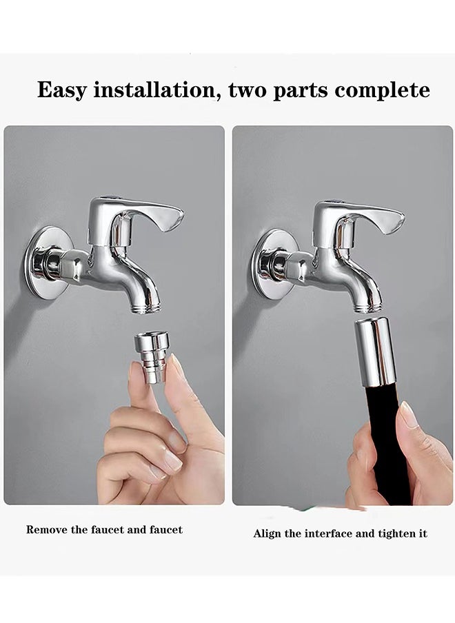 Generic - Faucet Extender Tubes 20cm, 360° Free Rotating Foaming Splash-proof Sink Hose, Silincon Pipe Female Thread Connector Multipurpose Connector Kitchen Faucet Extender -white - Image 1