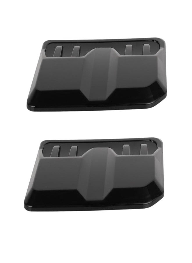 idain غطاء فتحة تهوية السيارة العالمي من قطعتين من إيدين، فتحة تهوية غطاء المحرك، مدخل تدفق الهواء لغطاء محرك السيارة (أسود) - Image 5