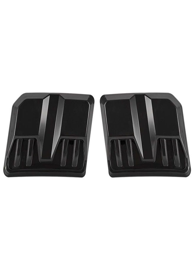 idain غطاء فتحة تهوية السيارة العالمي من قطعتين من إيدين، فتحة تهوية غطاء المحرك، مدخل تدفق الهواء لغطاء محرك السيارة (أسود) - Image 4