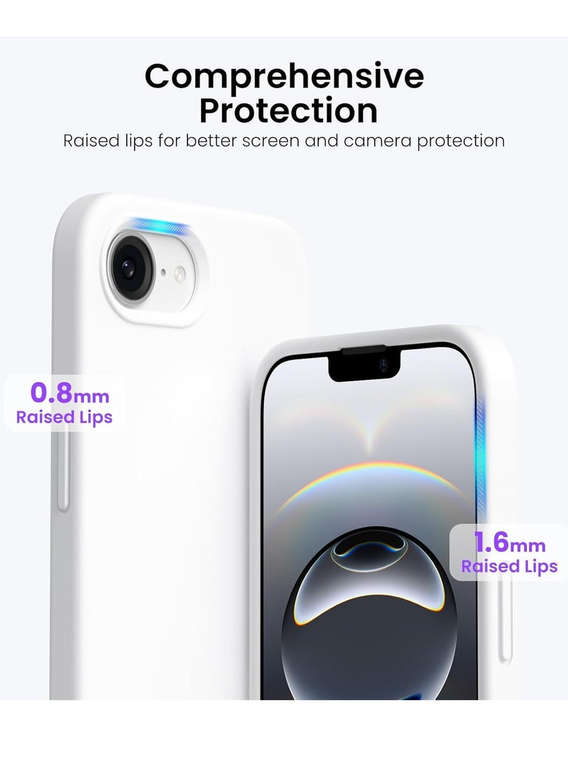 BORTONY iPhone 16e 6.1-Inch Case Cover Liquid Silicone Anti-Scratch Case Shockproof Soft Slim Camera Protection Cover For iPhone 16e 6.1-Inch  - Image 3
