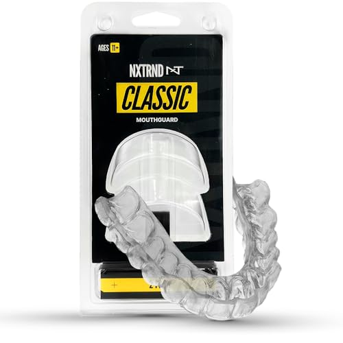 2 Pack Nxtrnd Classic Mouth Guard for All Sports Transparent