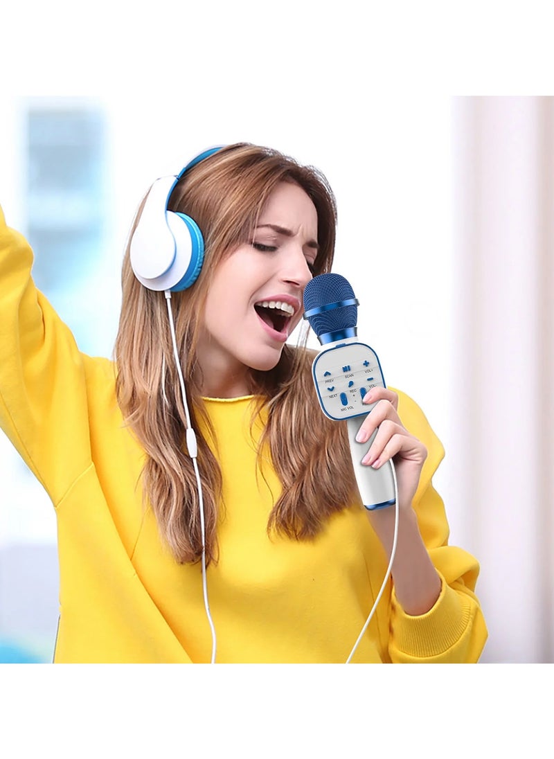 Wireless Microphone Bluetooth Speaker All-In-One Mobile Phone Karaoke Live Microphone Tw-S Couplet Four Kinds of Sound Effects Real-Time Ear Back Monitoring Gift