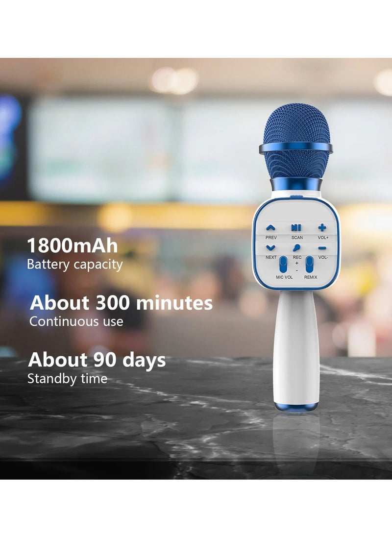 Wireless Microphone Bluetooth Speaker All-In-One Mobile Phone Karaoke Live Microphone Tw-S Couplet Four Kinds of Sound Effects Real-Time Ear Back Monitoring Gift