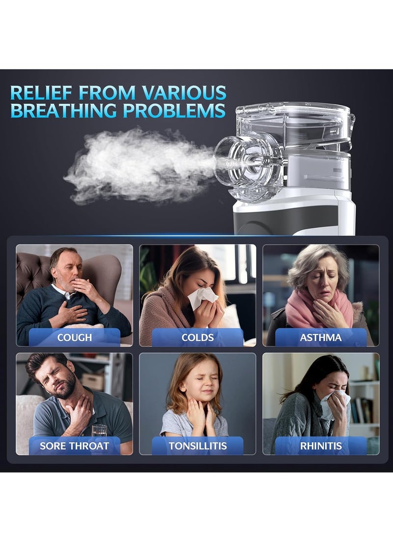 Generic - Portable steam inhalation device, children's steam machine, home-use medical inhalation device, compact and easy-to-use portable steam machine for kids and adults, inhalation device for respiratory care, battery-operated steam machine for asthma and respiratory conditions, large steam machine ideal for home care and hospitals, portable steam machine for children, small handheld steam machine for respiratory therapy, powerful steam cleaning machine for surface cleaning and disinfection, small inhalation steam device, portable and effective steam machine for children's asthma treatment, high-performance steam machine for inhalation and breathing, rechargeable portable steam machine for kids and adults. - Image 1
