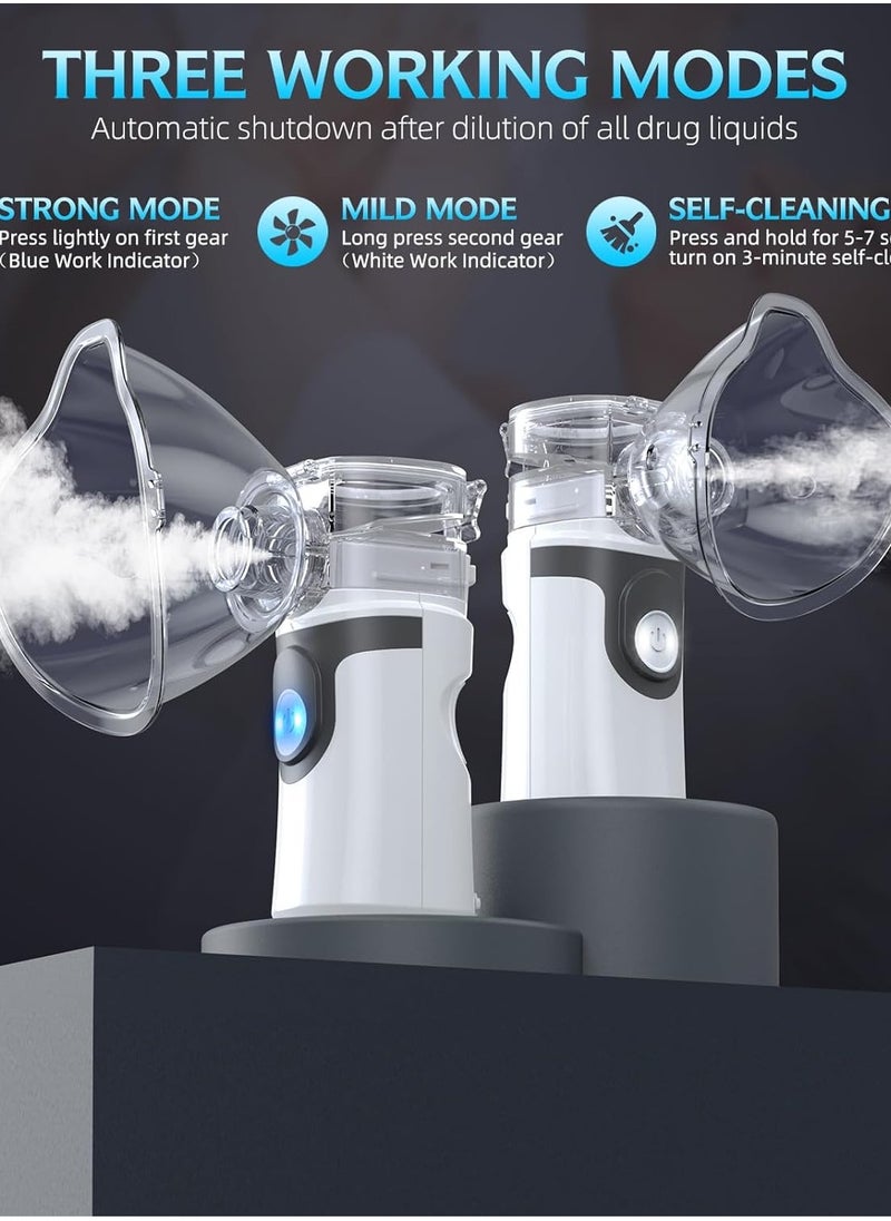 Generic - Portable steam inhalation device, children's steam machine, home-use medical inhalation device, compact and easy-to-use portable steam machine for kids and adults, inhalation device for respiratory care, battery-operated steam machine for asthma and respiratory conditions, large steam machine ideal for home care and hospitals, portable steam machine for children, small handheld steam machine for respiratory therapy, powerful steam cleaning machine for surface cleaning and disinfection, small inhalation steam device, portable and effective steam machine for children's asthma treatment, high-performance steam machine for inhalation and breathing, rechargeable portable steam machine for kids and adults. - Image 1