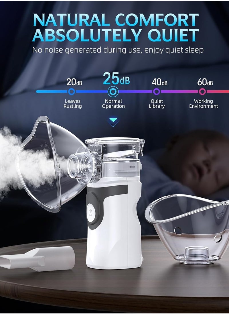 Generic - Portable steam inhalation device, children's steam machine, home-use medical inhalation device, compact and easy-to-use portable steam machine for kids and adults, inhalation device for respiratory care, battery-operated steam machine for asthma and respiratory conditions, large steam machine ideal for home care and hospitals, portable steam machine for children, small handheld steam machine for respiratory therapy, powerful steam cleaning machine for surface cleaning and disinfection, small inhalation steam device, portable and effective steam machine for children's asthma treatment, high-performance steam machine for inhalation and breathing, rechargeable portable steam machine for kids and adults. - Image 1