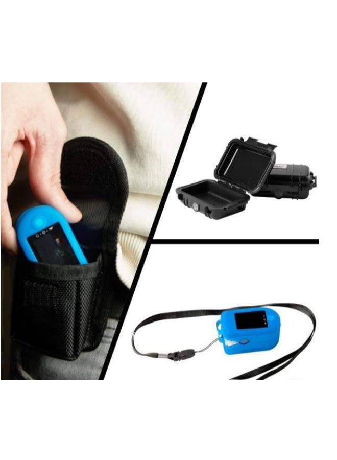 جهاز قياس النبض ونسبة الأكسجين – عملي وسهل الاستخدام – مثالي للاستخدام اليومي في المنزل أو أثناء السفر - Image 3