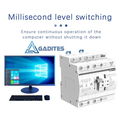 GADITES Latest Dual Power Automatic Control Transfer Switch 230VAC, 63A Changeover Switch With Dual Socure Auto/Manual Switch (3 PHASE CHANGE OVER) - Image 5