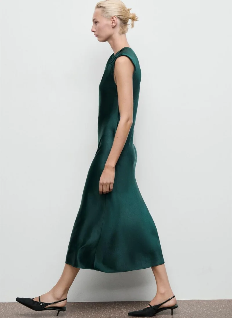 MANGO  Fitted satin dress for Women | Best Price UAE