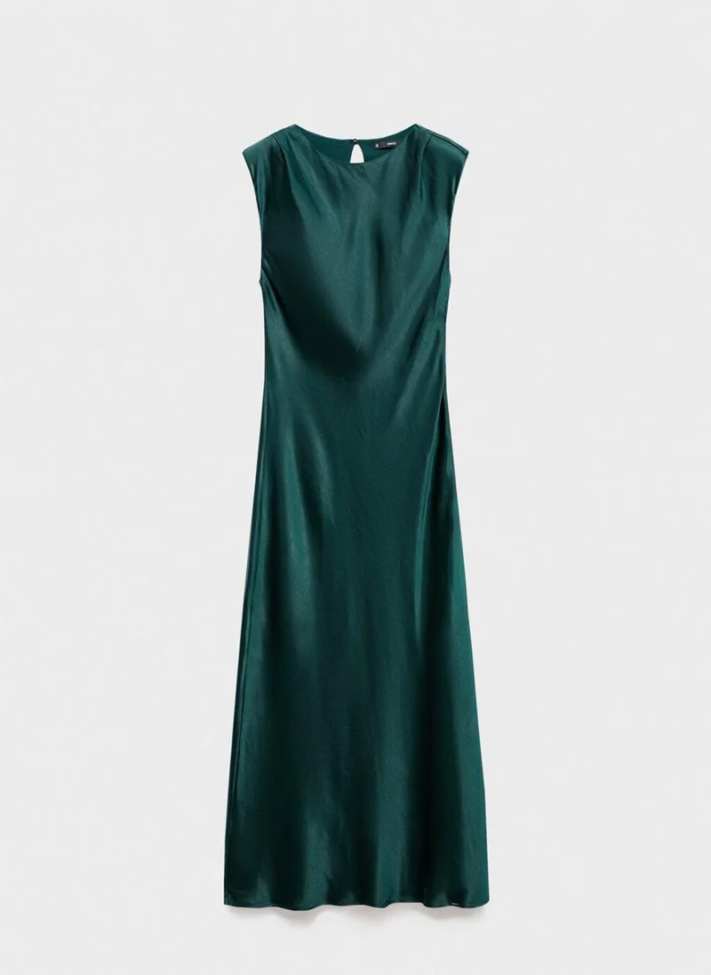 MANGO  Fitted satin dress for Women | Best Price UAE