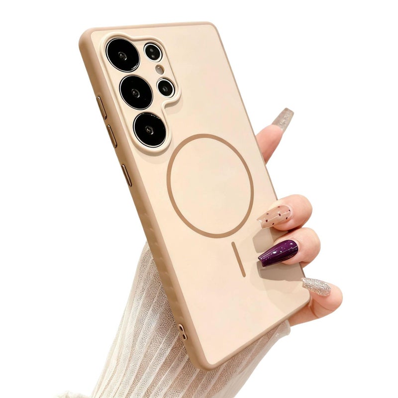 غطاء MagSafe | Gold | حماية من السقوط | مغناطيس قوي | مقاوم للصدمات لـ Samsung Galaxy S24 Ultra - Image 1