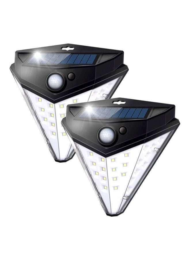 NIBEMINENT 2-Piece Solar Motion Sensor Lights Black - Image 1