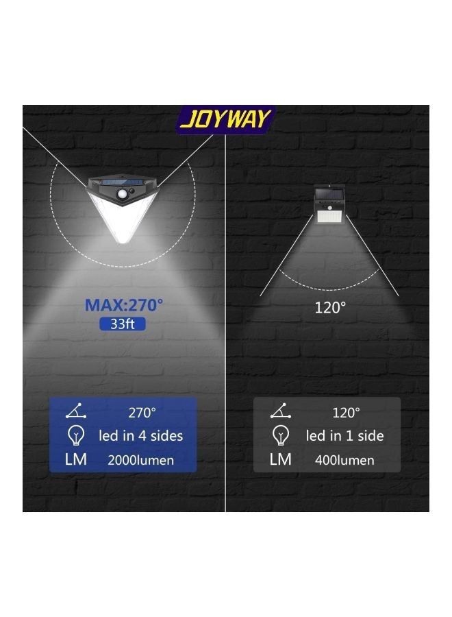 NIBEMINENT 2-Piece Solar Motion Sensor Lights Black - Image 3