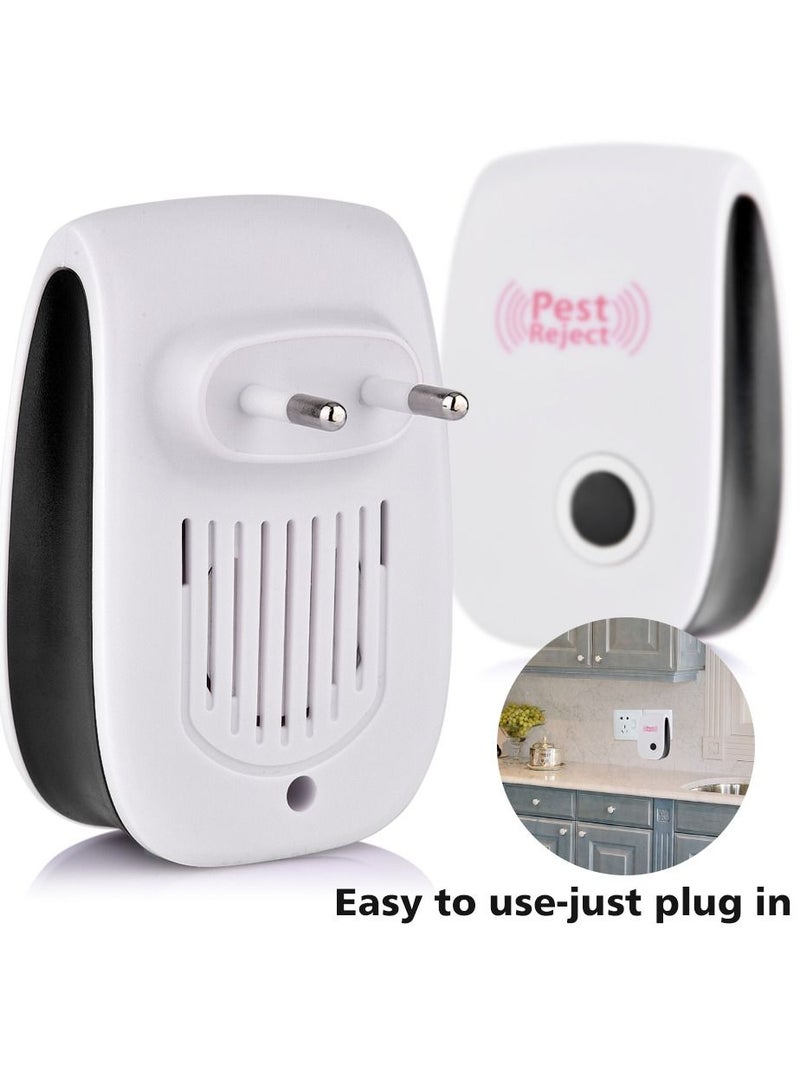 Pest Reject جهاز طارد الآفات الإلكتروني بالموجات فوق الصوتية للفئران والصراصير والحشرات والجرذان والعناكب والبعوض، قاتل الآفات للتحكم في الآفات المنزلية - Image 3
