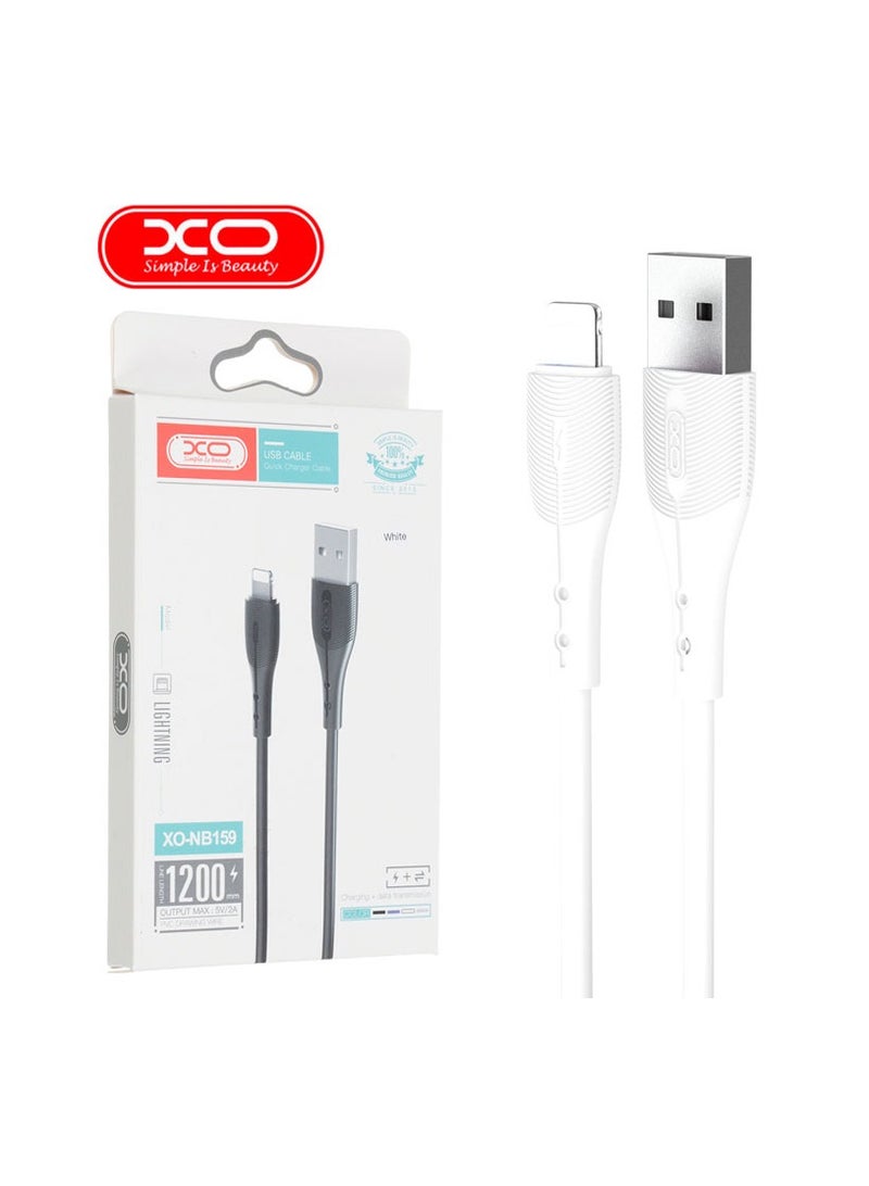 إكس أو كابل USB ابل 1.2 متر NB159 - ابيض من اكس او
