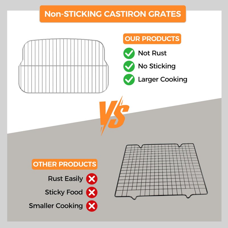 MASTER COOK Portable Charcoal Grill, Foldable Lightweight BBQ Grill with Adjustable Air Vent and 330 sq.in. Cooking Area Outdoor RV, Hiking, Camping, Patio, Tailgating - Image 5