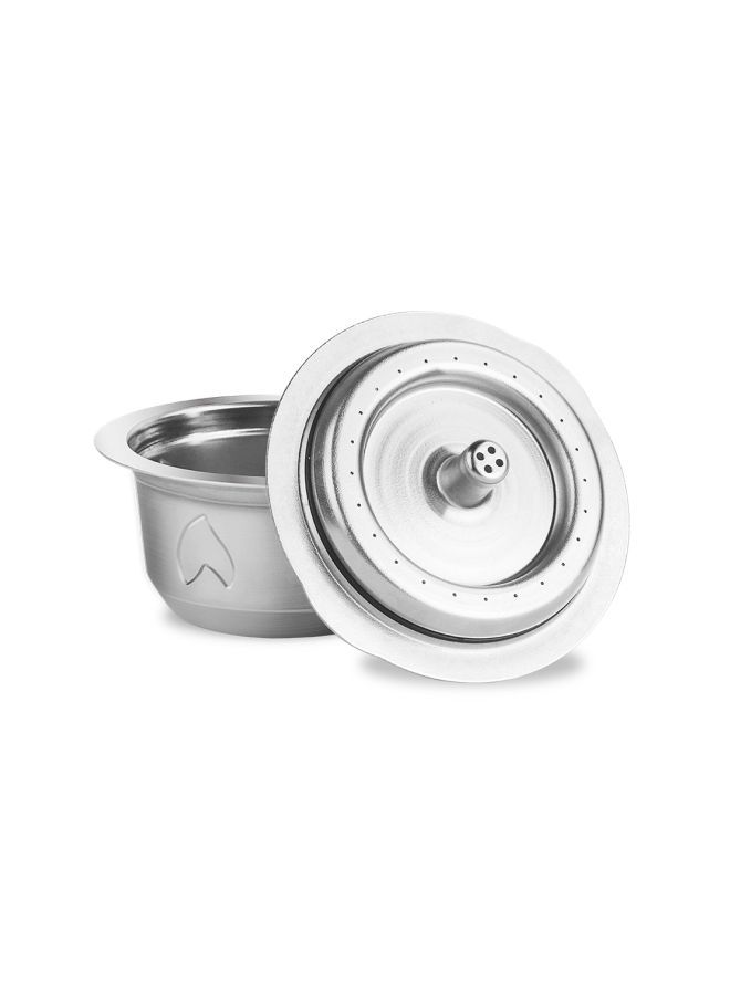 NIBEMINENT Stainless Steel Fillable Coffee Capsule For Vertuolline GCA1/Delonghi ENV135/Delonghi ENV150 Silver 11x7.5x7.50centimeter - Image 4