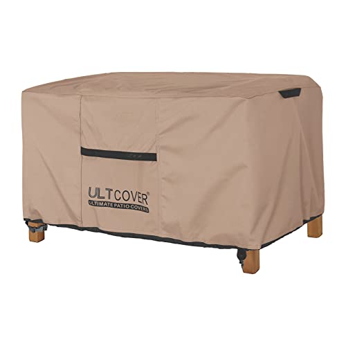 ULTCOVER Patio Coffee Table Cover, Waterproof Rectangular Outdoor Small Side Table Cover 48x26x18 inch - Image 1