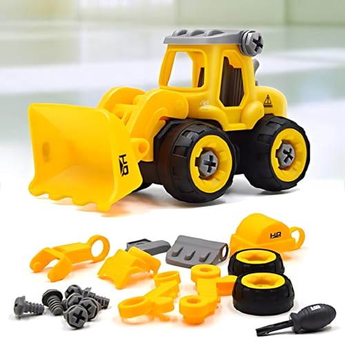 Storio Mechanical DIY Construction Engineering Car Toy Set of 4 | Kids STEM Sand Toys for Toddlers Age 3-5, Building Sandbox Toys Truck, Birthday Gifts for Boys 2 3 4 5 6 Year Old - Set of 4 - Image 3