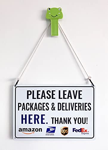 Bestylez Please Leave Packages Deliveries Here - Bestylez Delivery Sign for Outdoor Use 12" * 8" (154) - Image 3