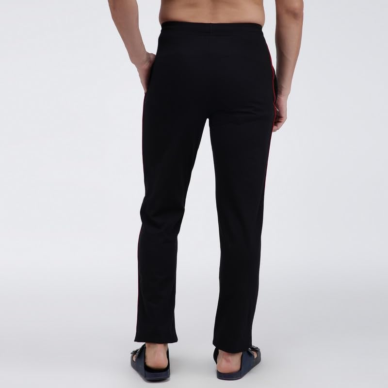 Amul Comfy Cotton Solid Casual Track Pant|Black|for Men. - Image 4