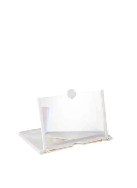 Meduim Rectangular Screen Amplifier For Mobile Phones 220 X 180 X 9 MM - White