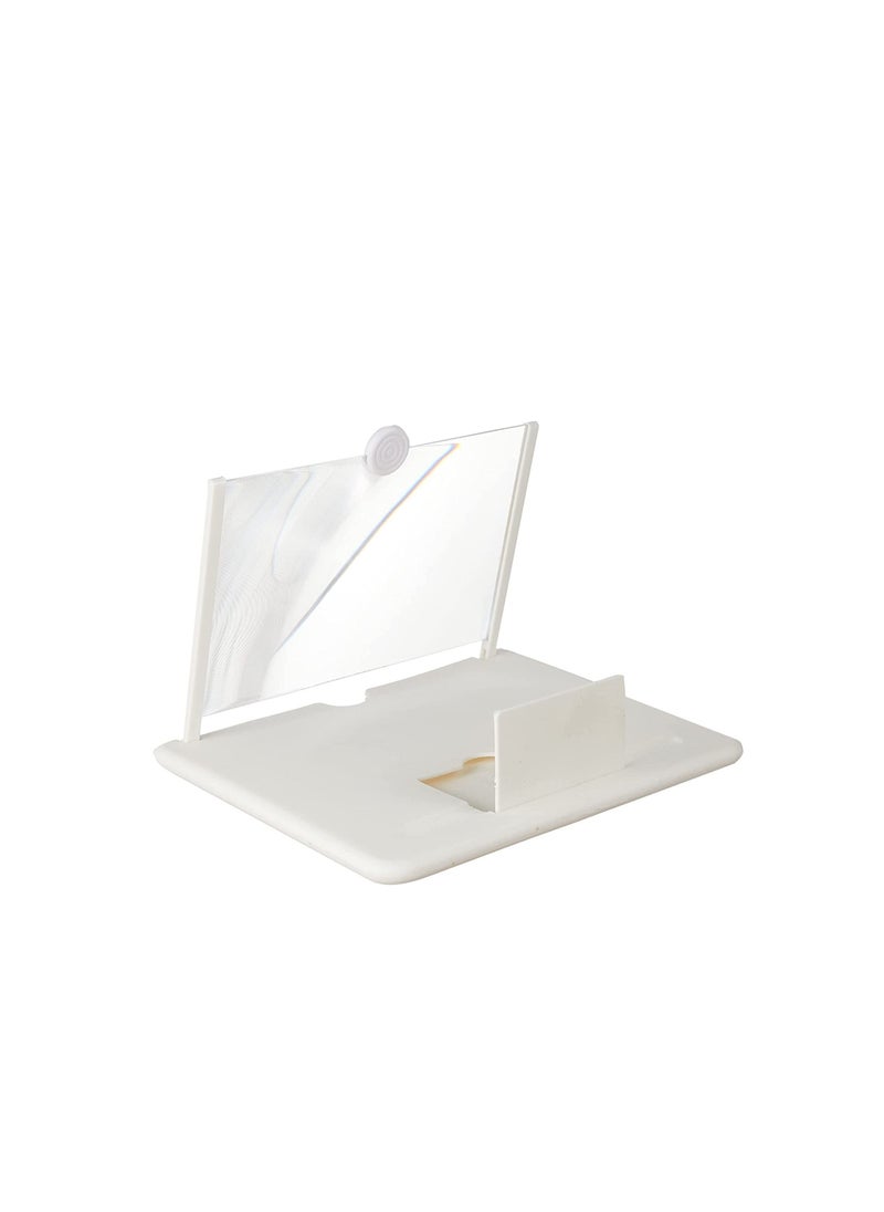 Generic - Meduim Rectangular Screen Amplifier For Mobile Phones 220 X 180 X 9 MM - White - Image 1