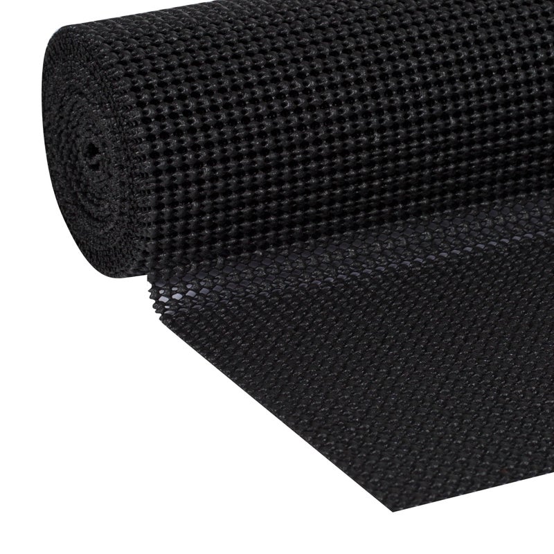 Duck Brand Select Grip Easy Liner Shelf and Drawer Liner, Non-Adhesive, 12-Inch x 10-Feet, Black - Image 2