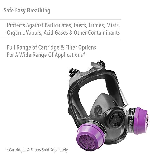 NORTH Honeywell North 5400 Series Niosh-Approved Full Facepiece Respirator, Small (54001S) - Image 2