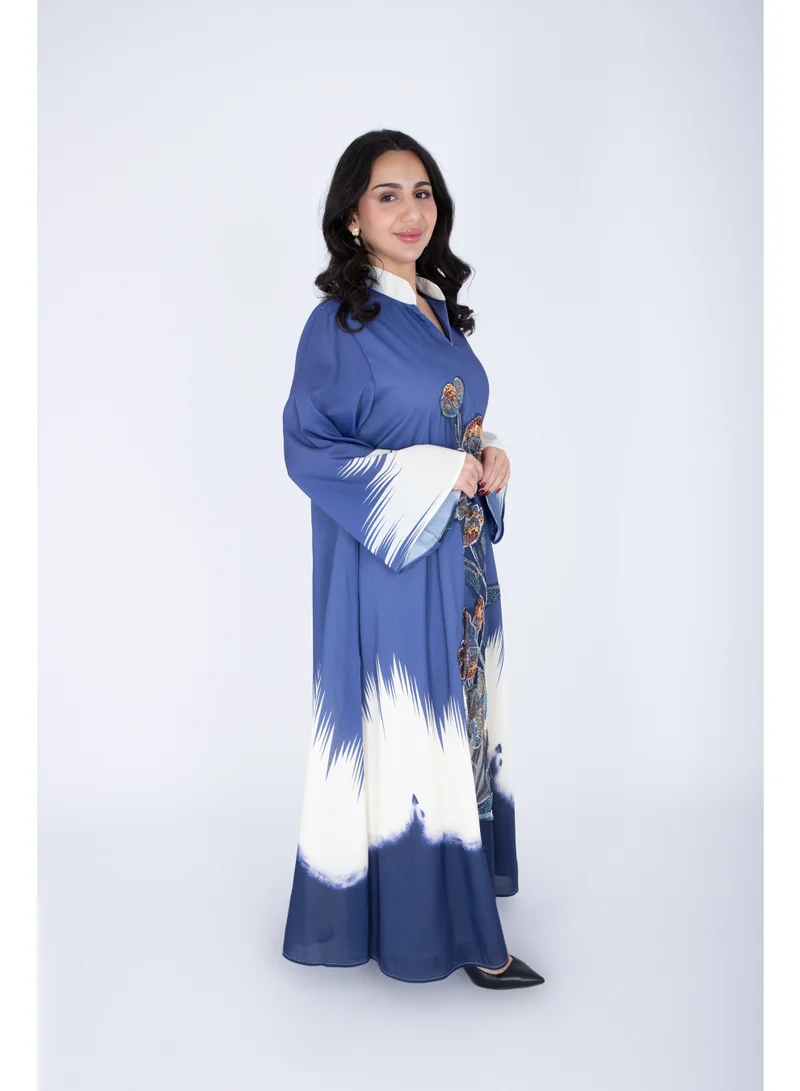 IKKXA  Ombre Colors Floral Beaded Embroidery for Women | Best Price UAE