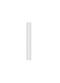 500mm Quartz Glass Tube Thick 1.5mm Length 50cm High Temperature Heating Vycor Glasses Tubing (OD=25mm 2Pcs)