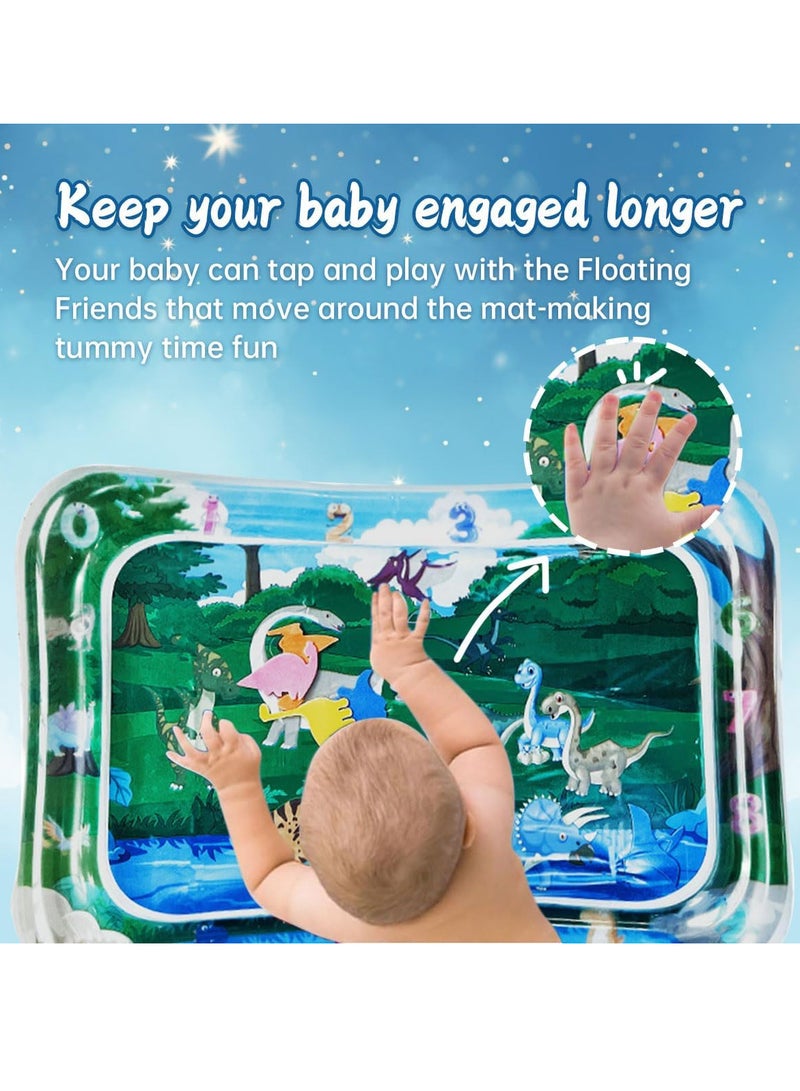 ECVV Tummy Time Water Mat for Baby, Kids Inflatable Water Play Mat for Infant/Toddlers, Baby Water Pad Sensory Toy for Early Development Activities - Image 4