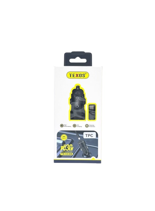 TEXOS TX-CC08 PD 36W USB-C Car Charger - Image 2