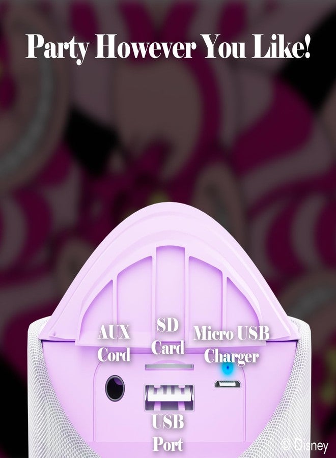 iJoy Disney Alice in Wonderland Bluetooth Speaker- Alice Splashproof Wireless Speaker W/ 3 Hrs Playtime/SD Slot/FM Radio- Alice in Wonderland Gifts for Women, Men and All Fans of Alice in Wonderland - Image 2