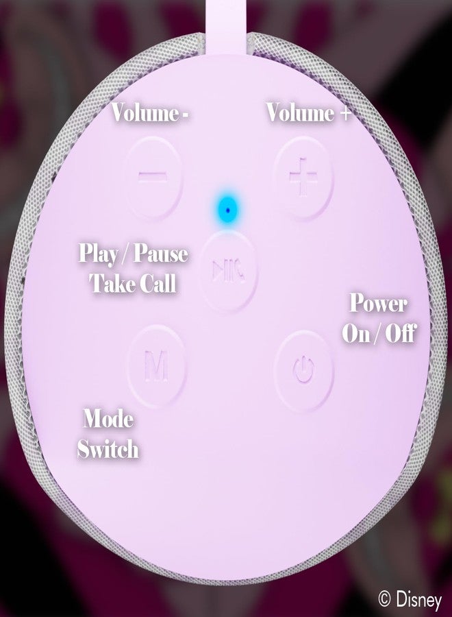 iJoy Disney Alice in Wonderland Bluetooth Speaker- Alice Splashproof Wireless Speaker W/ 3 Hrs Playtime/SD Slot/FM Radio- Alice in Wonderland Gifts for Women, Men and All Fans of Alice in Wonderland - Image 3
