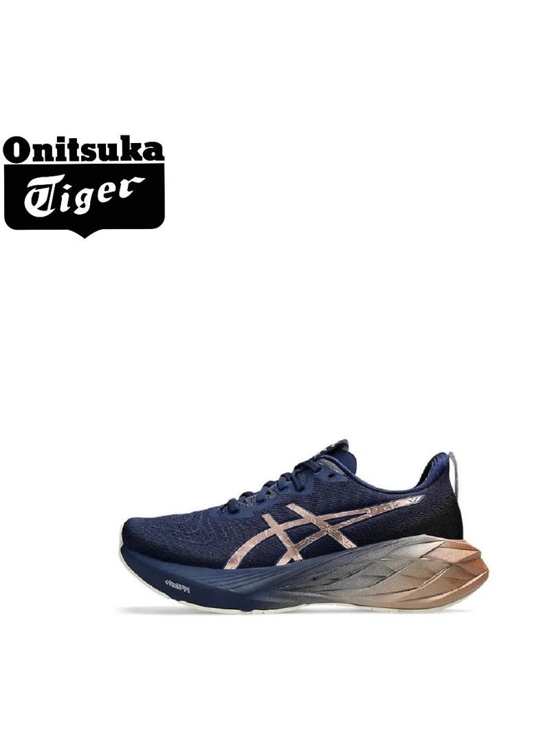 Onitsuka Tiger Outdoor Running Shoes Blue/Gold for Beginner Runners/Marathon/Long Distance Running for Men/Women/Students - Image 1