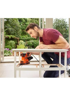 BLACK+DECKER 200W 4 In 1 Multi Sander With Interchangeable Base Orange Black Bew200 Gb 2 Years  - Image 4