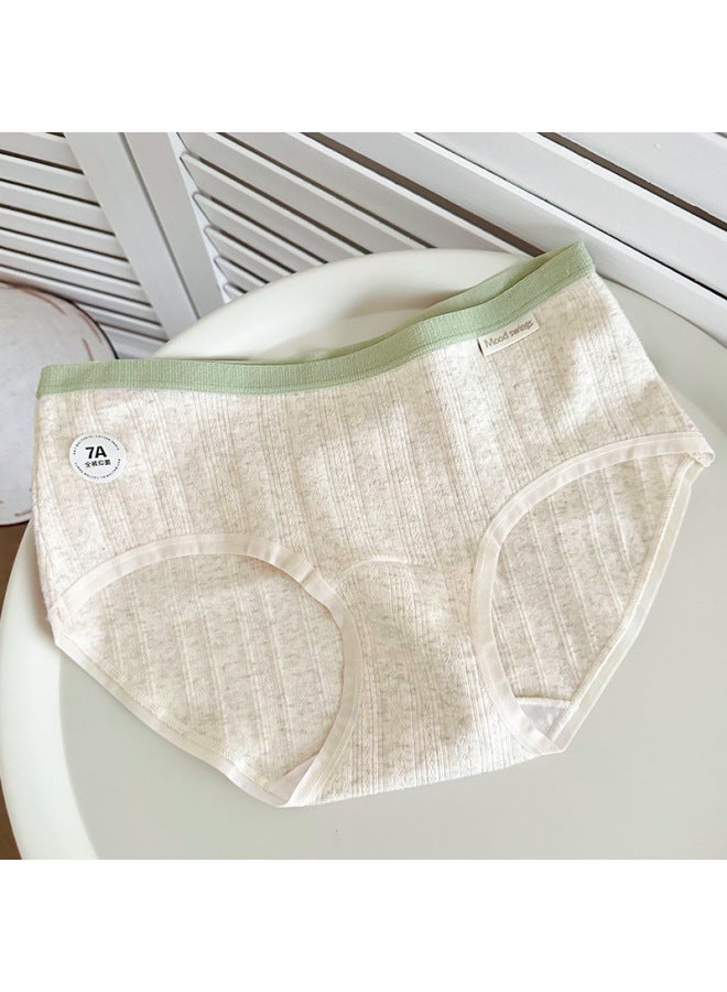 Underwear Women's Pure Cotton Briefs  New Antibacterial Cotton Crotch Seamless Mid-waist Large Size Fat MM Girls Shorts