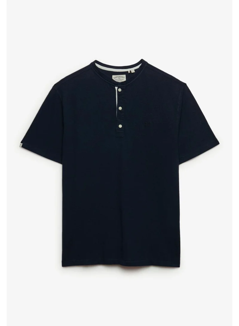 Superdry  Classic Cotton Linen Short Sleeve Grandad T-shirt for Men | Best Price UAE