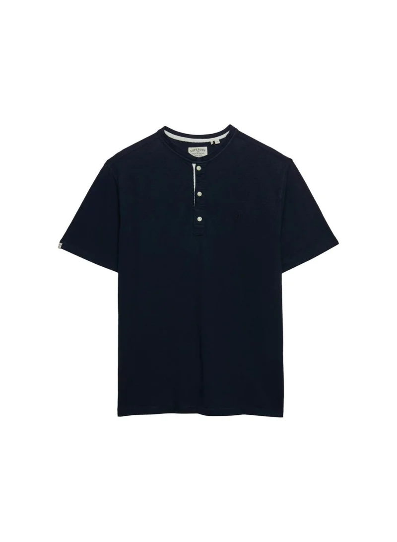 Superdry  Classic Cotton Linen Short Sleeve Grandad T-shirt for Men | Best Price UAE
