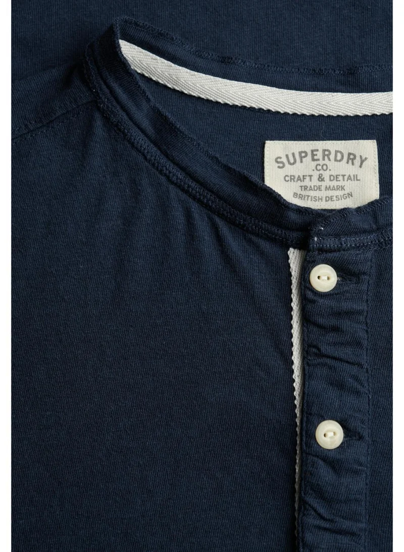Superdry  Classic Cotton Linen Short Sleeve Grandad T-shirt for Men | Best Price UAE