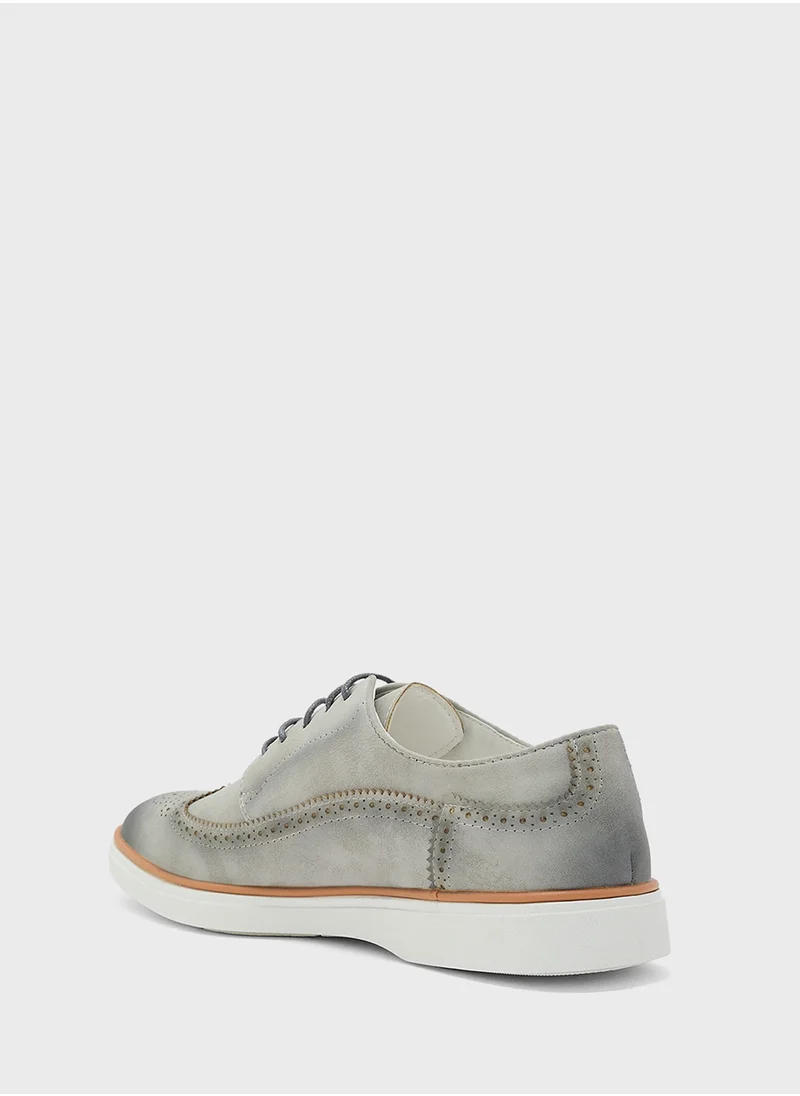 Robert Wood Brogue Design Casual Lace Ups