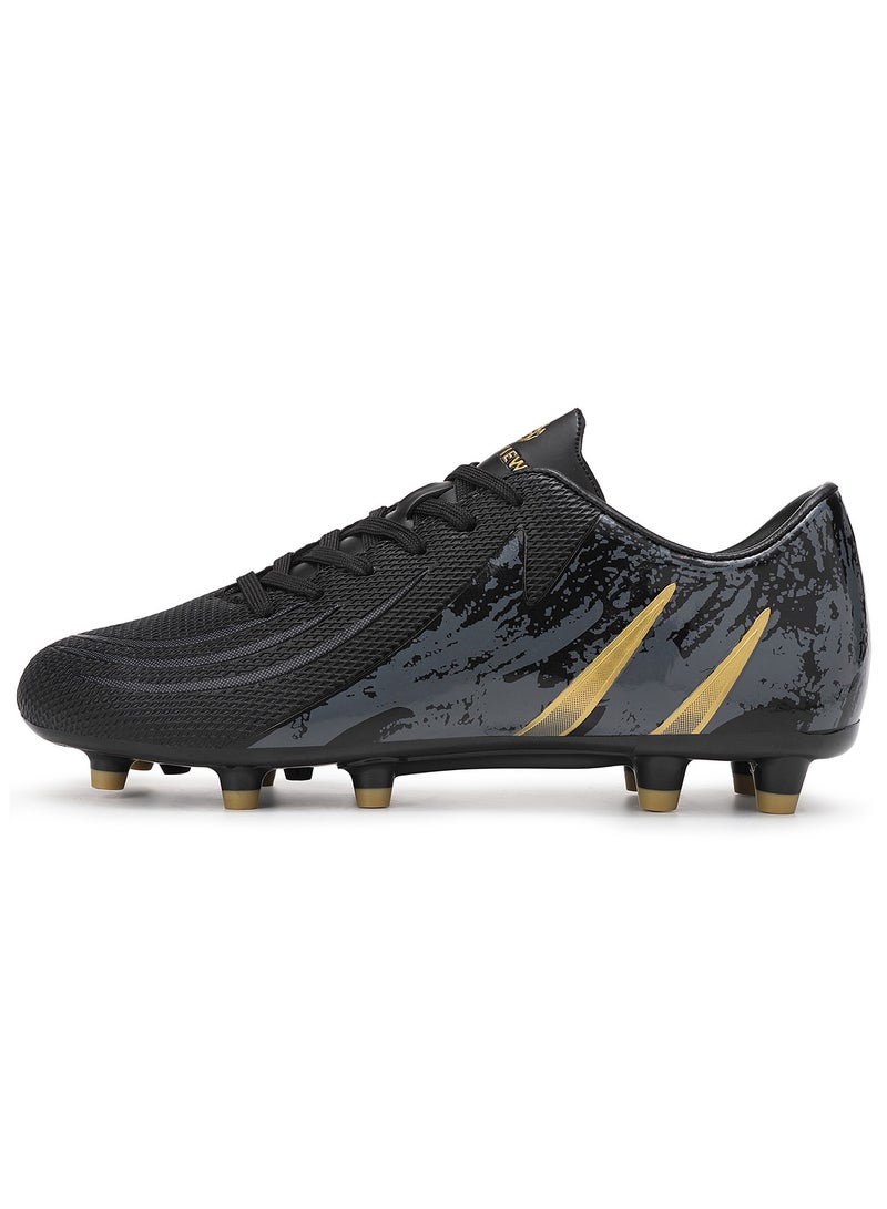 Sky View Football Cleats Men Women Non-Slip Low Top Soccer Shoes Lightweight Shock Resistant Training Sneaker Breathable Professional Turf Shoes Sport Athletic Ground Football Boots  - Image 2