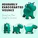 VangeBow Dinosaur Bouncy Animal for Toddlers 3 Ride On Dinosaur Hopper Toys for 3 Year Old Girl Boy Kid First Birthday Gift Outdoor Indoor Triceratops Hopping Horse Bouncer Pump Included - Image 4