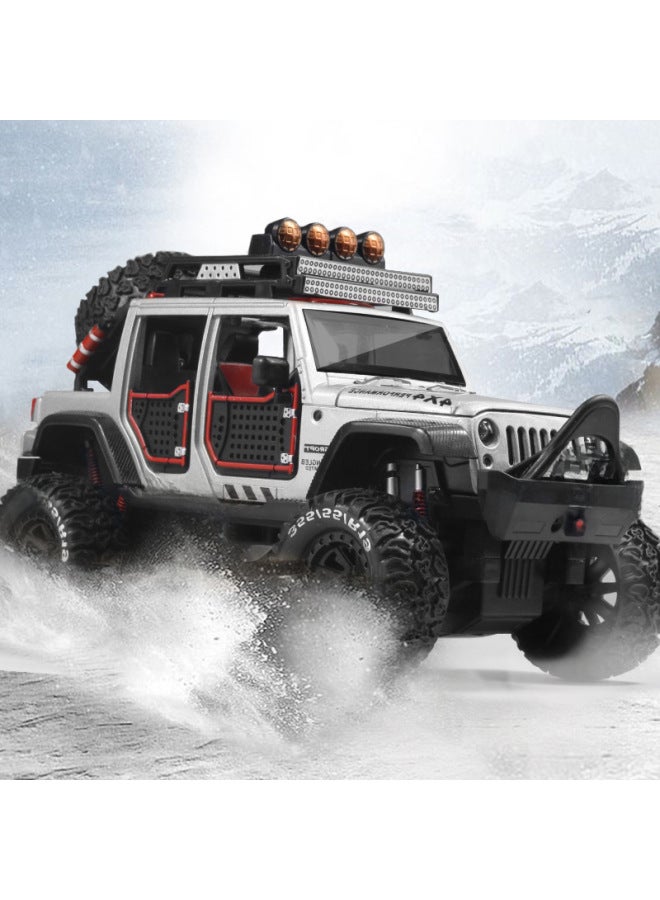 1:24 Simulation Off-road Alloy Toy Car Model Sound And Light Children's Toy Pull Back Car Model A Generation Of Hair-Color:Orange - Image 4